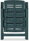 vidaXL - Tuinstoelen - 2 - st - verstelbaar - kunststof - groen