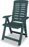 vidaXL - Tuinstoelen - 2 - st - verstelbaar - kunststof - groen
