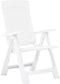 vidaXL - Tuinstoelen - 2 - st - verstelbaar - kunststof - wit