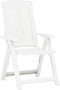 vidaXL - Tuinstoelen - 2 - st - verstelbaar - kunststof - wit