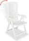 vidaXL - Tuinstoelen - 2 - st - verstelbaar - kunststof - wit