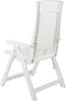 vidaXL - Tuinstoelen - 2 - st - verstelbaar - kunststof - wit