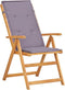 vidaXL - Tuinstoelen - 2 - st - verstelbaar - massief - acaciahout - bruin