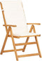 vidaXL - Tuinstoelen - 2 - st - verstelbaar - massief - acaciahout - bruin