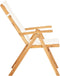 vidaXL - Tuinstoelen - 2 - st - verstelbaar - massief - acaciahout - bruin