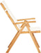 vidaXL - Tuinstoelen - 2 - st - verstelbaar - massief - acaciahout - bruin