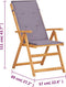 vidaXL - Tuinstoelen - 2 - st - verstelbaar - massief - acaciahout - bruin