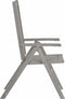 vidaXL - Tuinstoelen - 2 - st - verstelbaar - massief - acaciahout - grijs