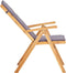 vidaXL - Tuinstoelen - 2 - st - verstelbaar - massief - acaciahout - bruin