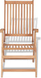 vidaXL - Tuinstoelen - 2 - st - verstelbaar - massief - teakhout