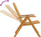 vidaXL - Tuinstoelen - 2 - st - verstelbaar - massief - teakhout