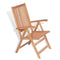 vidaXL - Tuinstoelen - 2 - st - verstelbaar - massief - teakhout