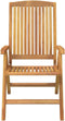 vidaXL - Tuinstoelen - 2 - st - verstelbaar - massief - teakhout
