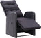vidaXL - Tuinstoelen - 2 - st - verstelbaar - met - kussens - poly - rattan - zwart