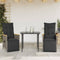 vidaXL - Tuinstoelen - 2 - st - verstelbaar - met - kussens - poly - rattan - grijs