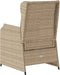 vidaXL - Tuinstoelen - 2 - st - verstelbaar - met - kussens - poly - rattan - beige