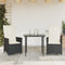 vidaXL - Tuinstoelen - 2 - st - verstelbaar - met - kussens - poly - rattan - zwart
