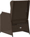 vidaXL - Tuinstoelen - 2 - st - verstelbaar - met - kussens - poly - rattan - bruin