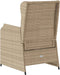 vidaXL - Tuinstoelen - 2 - st - verstelbaar - met - kussens - poly - rattan - beige