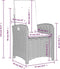 vidaXL - Tuinstoelen - 2 - st - verstelbaar - met - kussens - poly - rattan - bruin