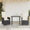 vidaXL - Tuinstoelen - 2 - st - verstelbaar - met - kussens - poly - rattan - zwart