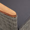 vidaXL - Tuinstoelen - 2 - st - verstelbaar - met - kussens - poly - rattan - grijs