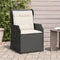 vidaXL - Tuinstoelen - 2 - st - verstelbaar - met - kussens - poly - rattan - zwart