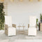 vidaXL - Tuinstoelen - 2 - st - verstelbaar - met - kussens - poly - rattan - beige