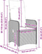 vidaXL - Tuinstoelen - 2 - st - verstelbaar - met - kussens - poly - rattan - grijs