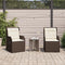 vidaXL - Tuinstoelen - 2 - st - verstelbaar - met - kussens - poly - rattan - bruin