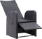vidaXL - Tuinstoelen - 2 - st - verstelbaar - met - kussens - poly - rattan - zwart