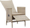 vidaXL - Tuinstoelen - 2 - st - verstelbaar - met - kussens - poly - rattan - beige