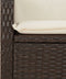 vidaXL - Tuinstoelen - 2 - st - verstelbaar - met - kussens - poly - rattan - bruin