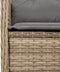 vidaXL - Tuinstoelen - 2 - st - verstelbaar - met - kussens - poly - rattan - beige