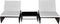 vidaXL - Tuinstoelen - 2 - st - verstelbaar - met - tafel - poly - rattan - bruin