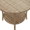 vidaXL - Tuinstoelen - 2 - st - verstelbaar - met - tafel - poly - rattan - beige