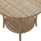 vidaXL - Tuinstoelen - 2 - st - verstelbaar - met - tafel - poly - rattan - beige