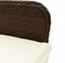 vidaXL - Tuinstoelen - 2 - st - verstelbaar - met - tafel - poly - rattan - bruin