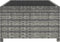 vidaXL - Tuinstoelen - 2 - st - verstelbaar - met - tafel - poly - rattan - grijs