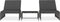 vidaXL - Tuinstoelen - 2 - st - verstelbaar - met - tafel - poly - rattan - grijs