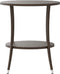 vidaXL - Tuinstoelen - 2 - st - verstelbaar - met - tafel - poly - rattan - bruin