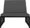 vidaXL - Tuinstoelen - 2 - st - verstelbaar - met - tafel - poly - rattan - zwart