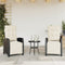 vidaXL - Tuinstoelen - 2 - st - verstelbaar - met - voetensteun - poly - rattan - zwart