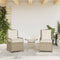 vidaXL - Tuinstoelen - 2 - st - verstelbaar - poly - rattan - beige