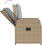 vidaXL - Tuinstoelen - 2 - st - verstelbaar - poly - rattan - beige