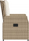 vidaXL - Tuinstoelen - 2 - st - verstelbaar - poly - rattan - beige