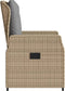 vidaXL - Tuinstoelen - 2 - st - verstelbaar - poly - rattan - beige