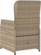 vidaXL - Tuinstoelen - 2 - st - verstelbaar - poly - rattan - beige