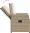 vidaXL - Tuinstoelen - 2 - st - verstelbaar - poly - rattan - beige