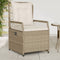 vidaXL - Tuinstoelen - 2 - st - verstelbaar - poly - rattan - beige